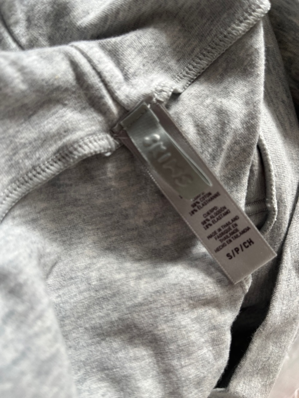 SKIMS Light Gray Cotton Jersey Foldover Lounge Pants - Picture 6 of 9